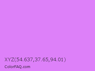XYZ 54.637,37.65,94.01 Color Image