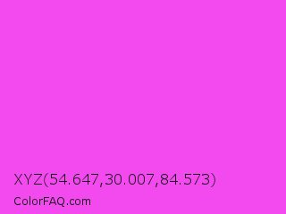 XYZ 54.647,30.007,84.573 Color Image
