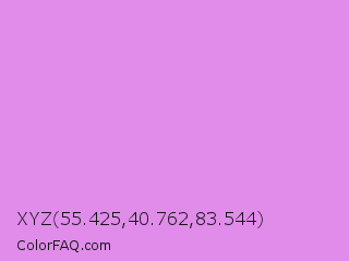 XYZ 55.425,40.762,83.544 Color Image