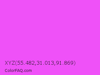 XYZ 55.482,31.013,91.869 Color Image