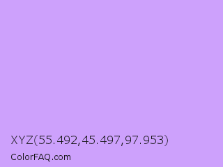 XYZ 55.492,45.497,97.953 Color Image