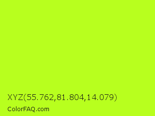 XYZ 55.762,81.804,14.079 Color Image