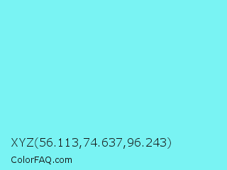 XYZ 56.113,74.637,96.243 Color Image