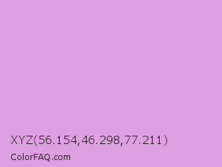 XYZ 56.154,46.298,77.211 Color Image