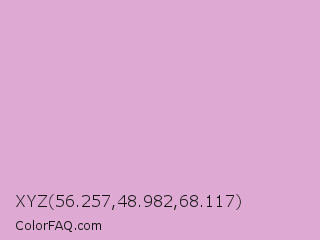 XYZ 56.257,48.982,68.117 Color Image