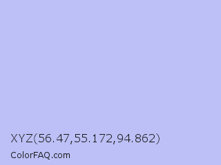 XYZ 56.47,55.172,94.862 Color Image