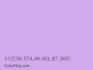 XYZ 56.574,49.001,87.365 Color Image