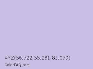 XYZ 56.722,55.281,81.079 Color Image