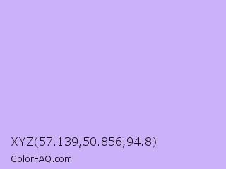 XYZ 57.139,50.856,94.8 Color Image