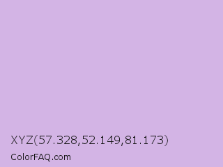 XYZ 57.328,52.149,81.173 Color Image