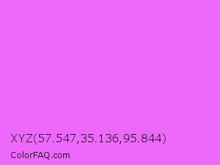XYZ 57.547,35.136,95.844 Color Image