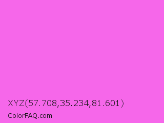 XYZ 57.708,35.234,81.601 Color Image