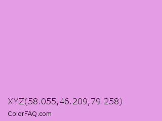 XYZ 58.055,46.209,79.258 Color Image