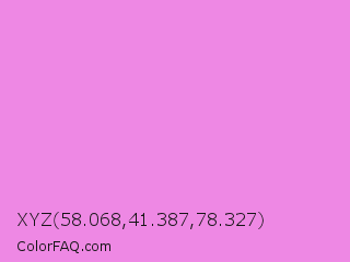 XYZ 58.068,41.387,78.327 Color Image