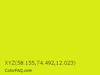 XYZ 58.155,74.492,12.023 Color Image