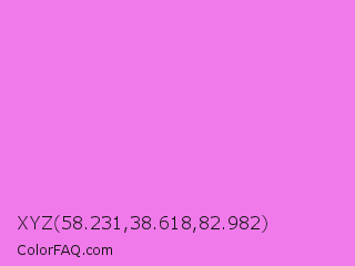 XYZ 58.231,38.618,82.982 Color Image