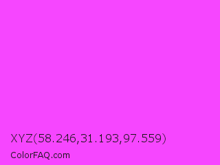 XYZ 58.246,31.193,97.559 Color Image
