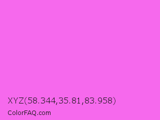 XYZ 58.344,35.81,83.958 Color Image