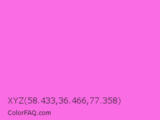 XYZ 58.433,36.466,77.358 Color Image