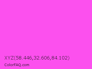 XYZ 58.446,32.606,84.102 Color Image