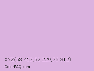 XYZ 58.453,52.229,76.812 Color Image