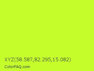 XYZ 58.587,82.295,15.082 Color Image