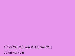 XYZ 58.68,44.692,84.89 Color Image