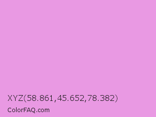 XYZ 58.861,45.652,78.382 Color Image