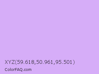 XYZ 59.618,50.961,95.501 Color Image