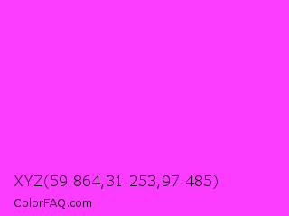 XYZ 59.864,31.253,97.485 Color Image