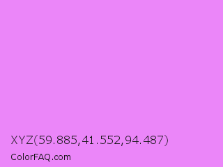 XYZ 59.885,41.552,94.487 Color Image