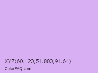 XYZ 60.123,51.883,91.64 Color Image