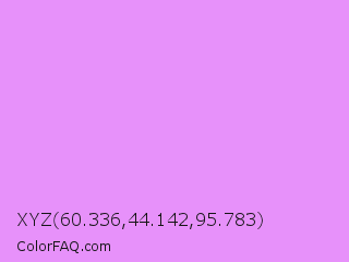 XYZ 60.336,44.142,95.783 Color Image