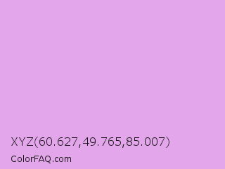 XYZ 60.627,49.765,85.007 Color Image