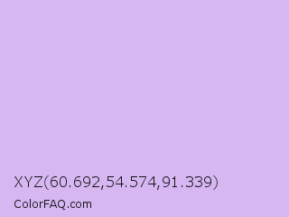 XYZ 60.692,54.574,91.339 Color Image