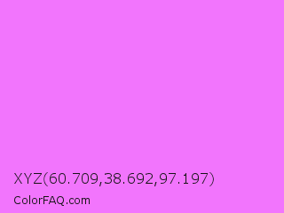 XYZ 60.709,38.692,97.197 Color Image