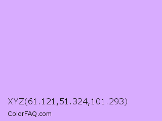 XYZ 61.121,51.324,101.293 Color Image