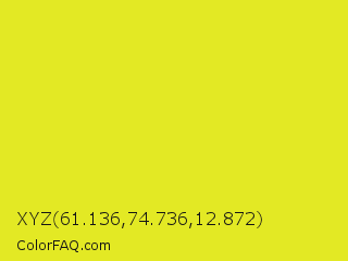 XYZ 61.136,74.736,12.872 Color Image