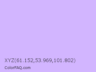 XYZ 61.152,53.969,101.802 Color Image