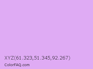 XYZ 61.323,51.345,92.267 Color Image
