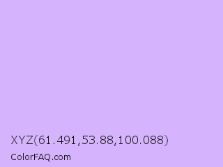 XYZ 61.491,53.88,100.088 Color Image