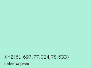 XYZ 61.697,77.024,78.633 Color Image
