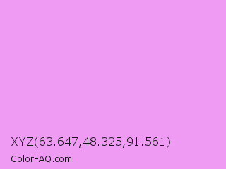 XYZ 63.647,48.325,91.561 Color Image