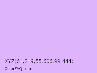 XYZ 64.219,55.606,99.444 Color Image