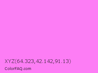 XYZ 64.323,42.142,91.13 Color Image