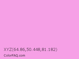 XYZ 64.86,50.448,81.182 Color Image