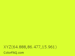 XYZ 64.888,86.477,15.961 Color Image