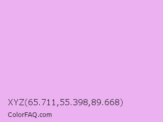 XYZ 65.711,55.398,89.668 Color Image