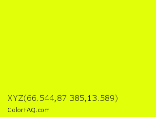 XYZ 66.544,87.385,13.589 Color Image