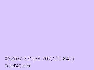 XYZ 67.371,63.707,100.841 Color Image